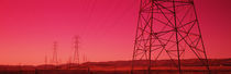  Power Lines In The Valley, Central Valley, California, USA von Panoramic Images