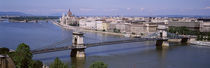 Aerial View, Bridge, Cityscape, Danube River, Budapest, Hungary by Panoramic Images