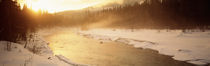 Frozen River, BC, British Columbia, Canada von Panoramic Images