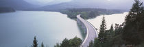 Germany, Bavaria, Bridge over Sylvenstein Lake by Panoramic Images