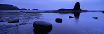 Silhouette Of Rocks On The Beach, Black Nab, Whitby, England, United Kingdom von Panoramic Images