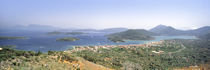 High angle view of a coastline, Lefkas island, Greece von Panoramic Images