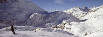Tourists skiing in a ski resort, St. Christoph, Austria von Panoramic Images