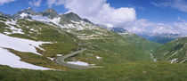High angle view of a road passing through mountains, Grimsel Pass, Switzerland by Panoramic Images