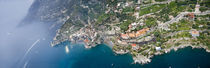 Aerial view of a town, Atrani, Amalfi Coast, Salerno, Campania, Italy von Panoramic Images