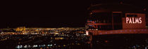 Hotel lit up at night, Palms Casino Resort, Las Vegas, Nevada, USA by Panoramic Images