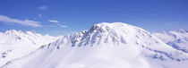 Snowcapped mountain range, Ski Stuben, Arlberg, Vorarlberg, Austria von Panoramic Images
