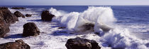 Waves breaking on the coast, Santa Cruz, Santa Cruz County, California, USA von Panoramic Images