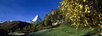 Low angle view of a snowcapped mountain, Matterhorn, Valais, Switzerland by Panoramic Images