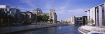 Buildings along a river, The Reichstag, Spree River, Berlin, Germany von Panoramic Images