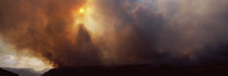 Smoke from a forest fire, Zion National Park, Washington County, Utah, USA by Panoramic Images