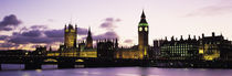 Houses of Parliament, Thames River, City Of Westminster, London, England by Panoramic Images