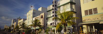Panorama Print - Art Deco Hotel, Ocean Drive, Miami Beach, Florida, USA von Panoramic Images