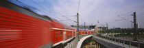 Train on railroad tracks, Central Station, Berlin, Germany von Panoramic Images