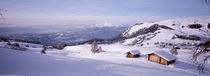 Italy, Italian Alps, High angle view of snowcovered mountains by Panoramic Images