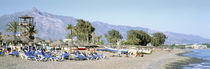 Tourists On The Beach, San Pedro, Costa Del Sol, Marbella, Andalusia, Spain von Panoramic Images
