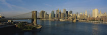 Bridge Across A River, Brooklyn Bridge, NYC, New York City, New York State, USA von Panoramic Images