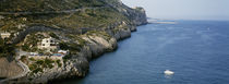 Aerial view of a coastline, Barcelona, Spain von Panoramic Images
