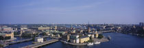 High angle view of buildings viewed from City Hall, Stockholm, Sweden by Panoramic Images