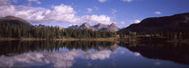 Reflection of trees and clouds in the lake, Molas Lake, Colorado, USA von Panoramic Images