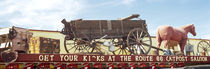 Low angle view of a horse cart statue, Route 66, Arizona, USA von Panoramic Images