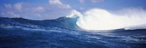 Rough waves in the sea, Tahiti, French Polynesia von Panoramic Images