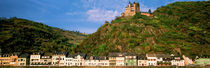 Castle on the top of a hill, Lorelei, Rhine River, Germany by Panoramic Images
