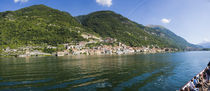 Town at the waterfront, Sala Comacina, Lake Como, Como, Lombardy, Italy von Panoramic Images