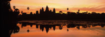 Silhouette of a temple, Angkor Wat, Angkor, Cambodia von Panoramic Images