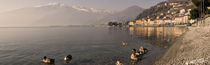 Town at the lakeside, Nobiallo, Lake Como, Como, Lombardy, Italy von Panoramic Images