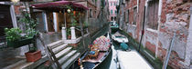 Gondolas in a canal, Grand Canal, Venice, Italy von Panoramic Images