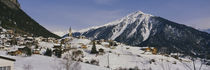 Town on a mountainside, Schmitten, Switzerland von Panoramic Images