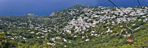 Town viewed from a chair lift, Anacapri, Capri, Naples, Campania, Italy von Panoramic Images