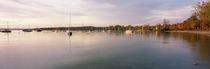Boats in a lake, Lake Ammersee, Herrsching, Bavaria, Germany von Panoramic Images