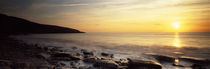 Sunset over the sea, Celtic Sea, Wales von Panoramic Images