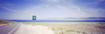 Road sign at the roadside, Nevada State Route 446, Pyramid Lake, Nevada, USA by Panoramic Images