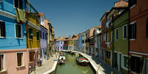 Boats in a canal, Grand Canal, Burano, Venice, Italy von Panoramic Images