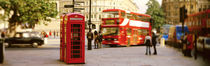 Phone Box, Trafalgar Square Afternoon, London, England, United Kingdom by Panoramic Images