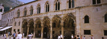 Group of people in front of a palace, Rector's Palace, Dubrovnik, Croatia von Panoramic Images