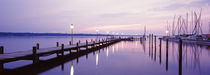 Pier over a lake, Lake Starnberg, Munich, Bavaria, Germany by Panoramic Images