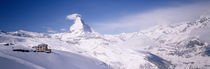 Hotel on a polar landscape, Matterhorn, Zermatt, Switzerland by Panoramic Images