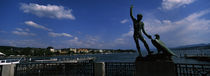 Sculpture of a man and a bird, Zurich, Switzerland by Panoramic Images