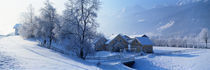 Winter Farm Austria von Panoramic Images