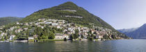 Town at the waterfront, Carate Urio, Lake Como, Como, Lombardy, Italy von Panoramic Images