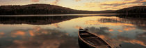 Water And Boat, Maine, New Hampshire Border, USA by Panoramic Images