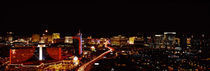 City lit up at night, Las Vegas, Nevada, USA 2010 von Panoramic Images
