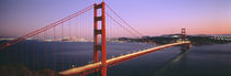 Panorama Print - Golden Gate Bridge bei Nacht in San Francisco CA USA  von Panoramic Images