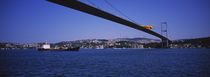 Low angle view of a bridge, Bosphorus Bridge, Bosphorus, Istanbul, Turkey von Panoramic Images