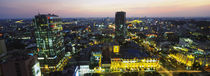 High angle view of a city lit up at night, Ho Chi Minh City, Vietnam von Panoramic Images