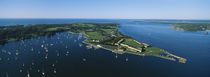Aerial view of a fortress, Fort Adams, Newport, Rhode Island, USA by Panoramic Images